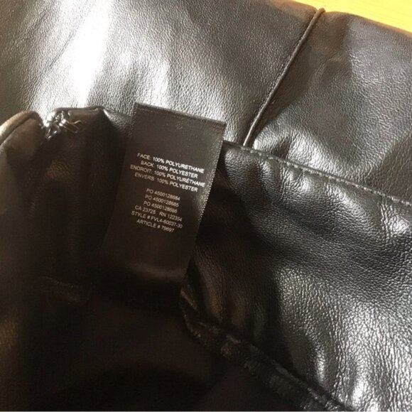 NWOT Aritzia Wilfred Gondola PantHigh-waisted, vegan leather culottes - Picture 6 of 6